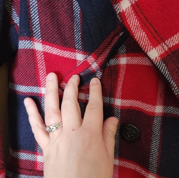 AMERICAN Eagle Double Breasted Wool Jacket Size Medium - Picture 5 of 15